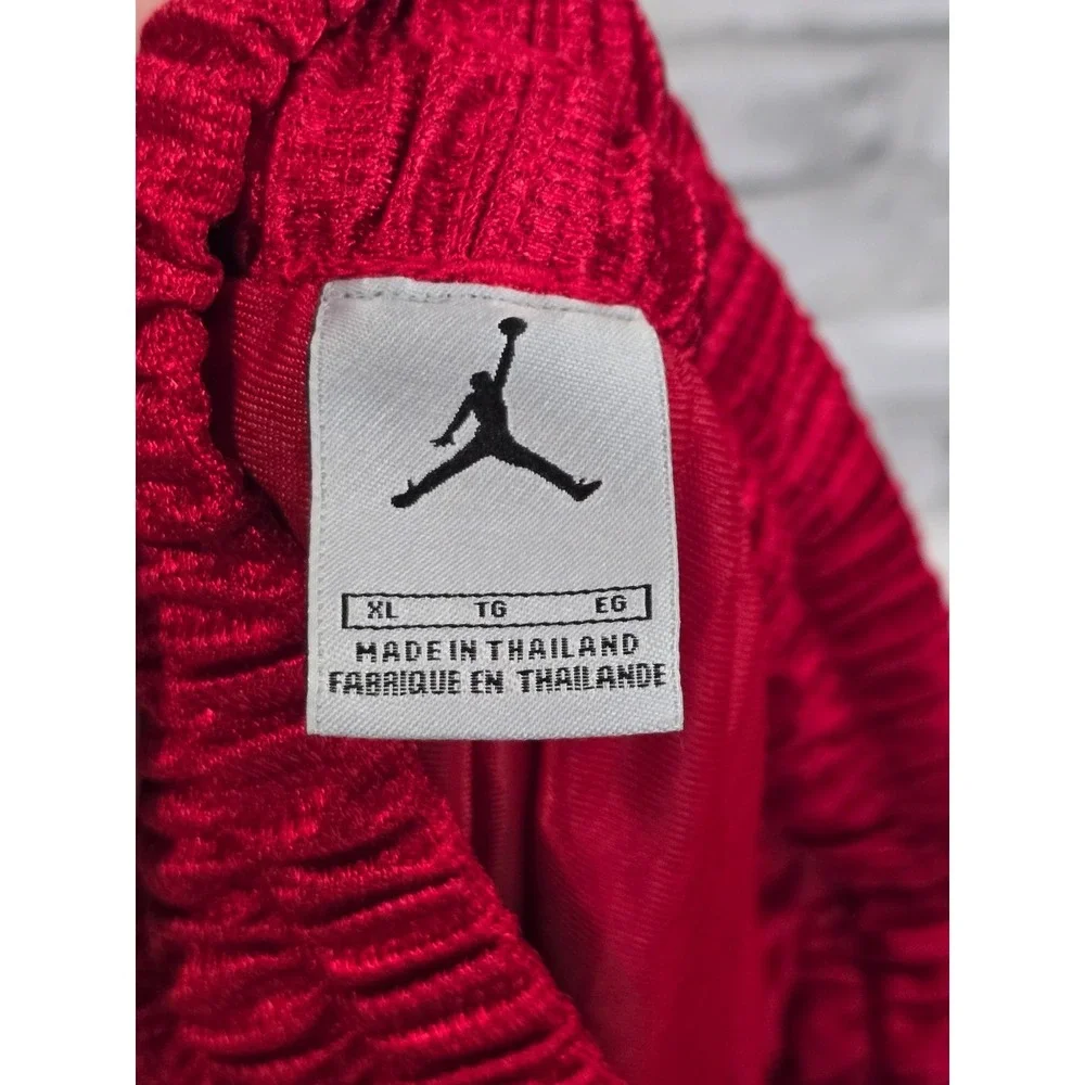 Vintage Air Jordan Dazzle Shorts Men's XL Red Shiny Basketball Baggy Y2K